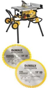 DEWALT 744XRS with rolling stand