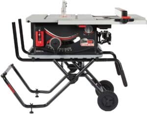  SAWSTOP 10-Inch Jobsite Saw Pro with Mobile Cart Assembly, 1.5-HP, 12A, 120V, 60Hz (JSS-120A60)