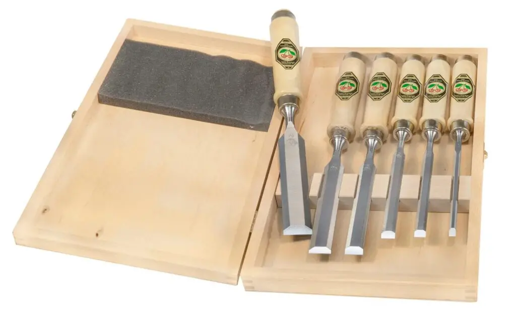 Two Cherries 6-Piece Set – Best Pre-Honed Set for Traditional Woodworkers