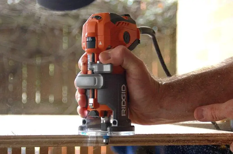 Ridgid R2401 — Best Palm Router for Built-In Cabinet Construction and Edge Detail