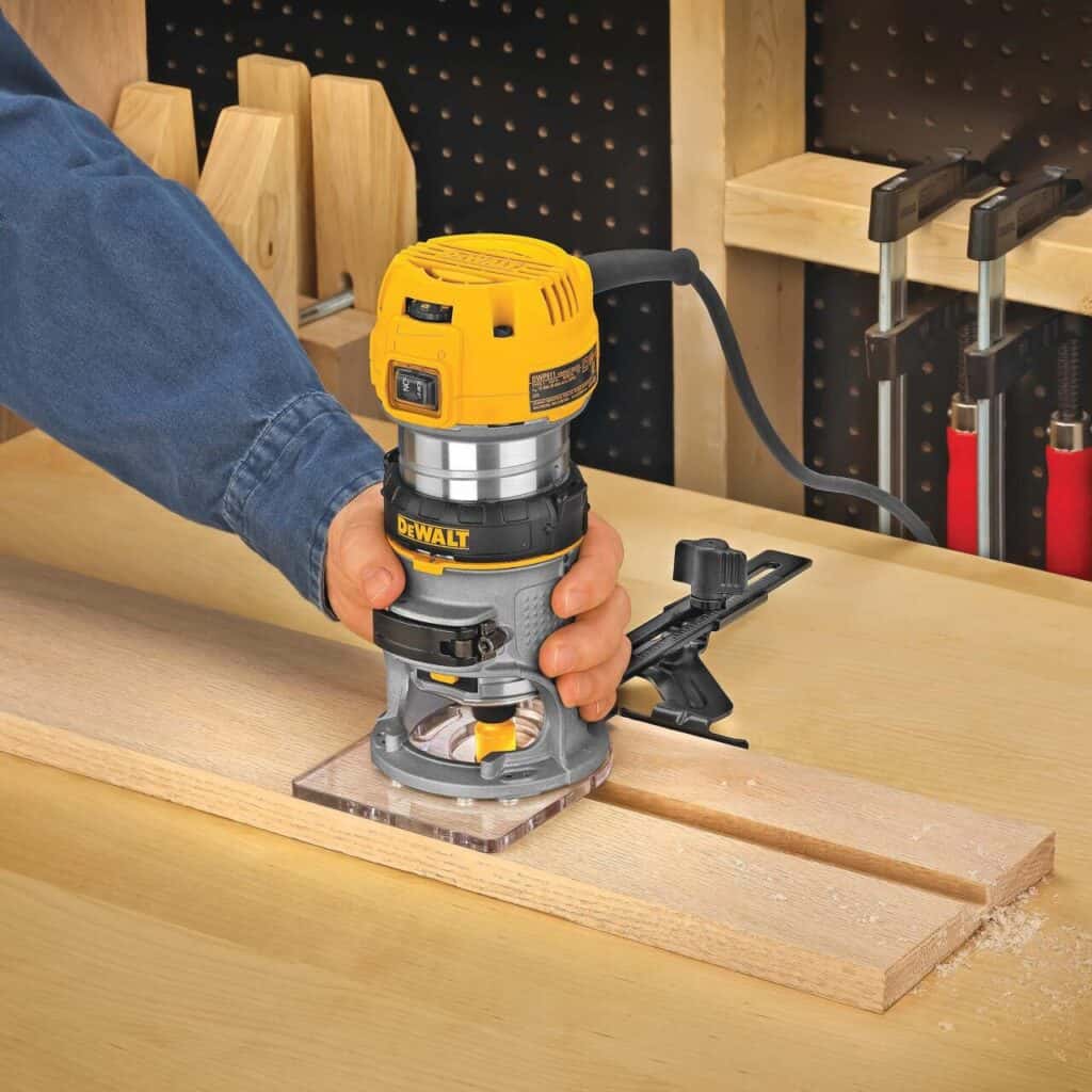 DeWalt DWP611 — Ideal Router for Cabinetmaking and Inlay Routing with Precision Lighting