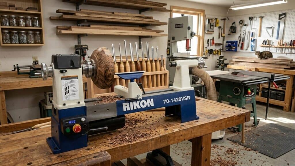 Rikon 70-220VSR — Best Value Beginner Wood Lathe