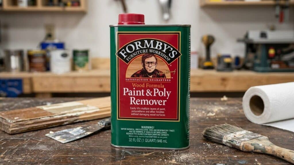Best for Antique Wood Furniture: Formby's Paint & Poly Remover