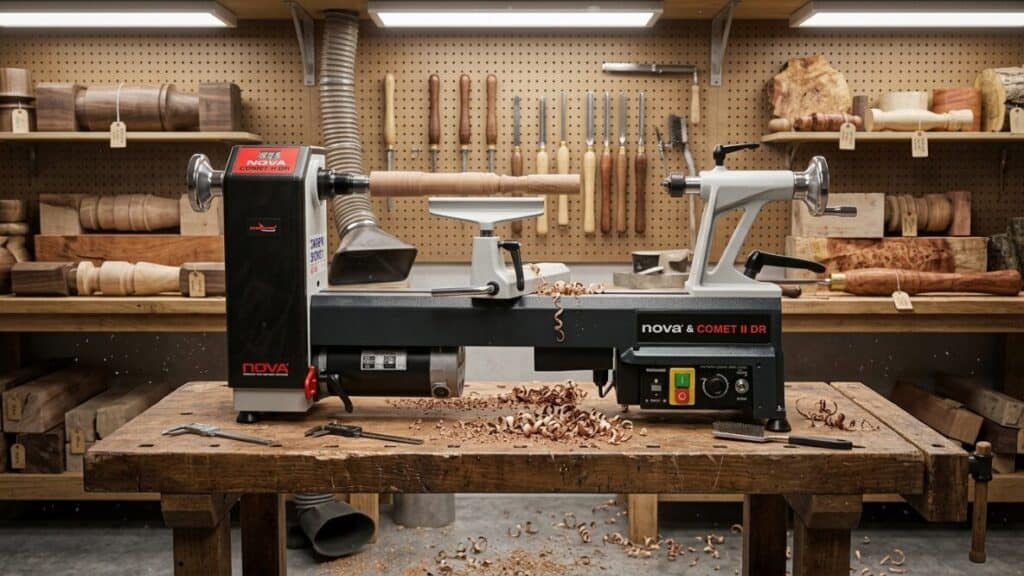 Nova Comet II DR — Best Beginner Wood Lathe for Bowl Turning