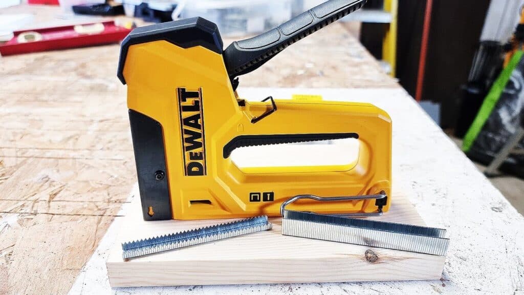 DeWalt Heavy-Duty Staple and Brad Tacker: The Versatile Manual Staple Gun for Wood